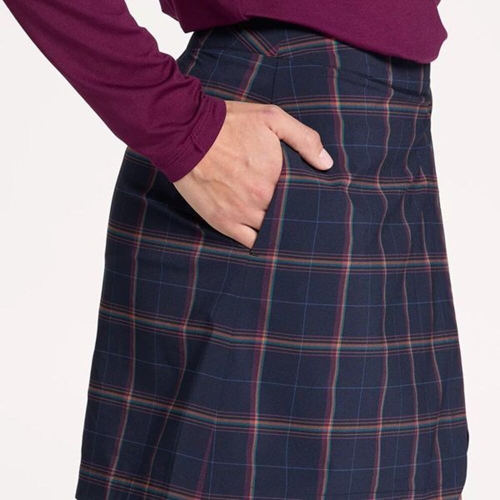 NWT Walter Hagen Lady Hagen Women's Clubhouse 17” Plaid Golf Skort Size 6 - Picture 6 of 10